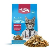 Hạt Cho Mèo Mr.Vet Túi Nguyên 1kg - Hạt Mr Vet Topping 3 Loại Thịt Sấy Khô