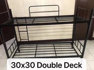 Double deck steel bed frame (frame only)