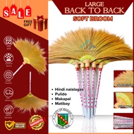 Large (Back to Back) Soft Broom Walis Tambo Makapal & Matibay Durable Wood Handle made in Baguio