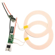 Taidacent 20mm to 80mm Long Distance 12V to 24V Input 5V 2A Output Wireless Power Supply Module Wire