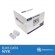 NYK - Connector RJ-45 Connector/ RJ45/ RJ 45 CAT 6/ CAT6 Retail/