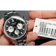 Casio Edifice EFR-575D-1A Black Chronograph Analog Stainless Steel Men's Watch