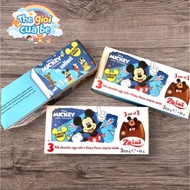 (Date:3/2026)Box of 3 Chocolate eggs // Mickey Mouse from Disney Zaini Italy, 60g box