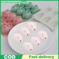 Ed Easter Rabbit Silicone Molds Candy Chocolate Molds for Making Mousse, Ice Cream, Chocolate, Candy