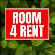Room for Rent Sign – Laminated Boarding House Signage (A4/A5 Size) | Apartment / Dorm/Bedspace Rent