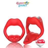 Tingle Tongue - Vibrating Cock Ring, Adult Male Rechargeable Penis Sex Toys