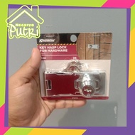 Grendel Pengunci Pintu Atau Lemari Keyed Hasp Lock Krisbow 95mm