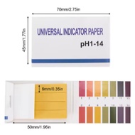 SG READY STOCK l PH Readings 80pcs Test Paper Test Strip Scale Lab Measurement Analysis PH Strip Wat