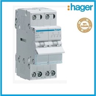 HAGER SFT240 40A 2P CHANGEOVER SWITCH 2 POLE