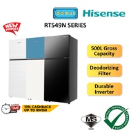 4 STARS Hisense Refrigerator 2 Door Inverter 500L Fridge Peti Sejuk Peti Ais 2 Pintu Murah RT549N Se