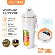 ALLTOU Juicer Cup Blender Portable for Fruits and Vegetables Type-C Charging (350ml)