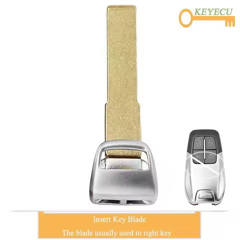 KEYECU Replacement Smart Remote Control Car Key Uncut Insert Emergency Blade for Ferrari 458 588 488