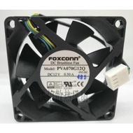 New CPU Fan for FOXCONN PVA070G12Q DC12V 0.50A 4-wire PWM Cooling Fan 7025 70*70*25mm