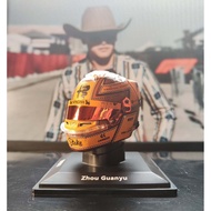 F1 Helmet Model 1: 5 SPARK Alpha Romeo Zhou Guanyu 2023 Helmet American Station Alpha Romeo C43 Zhou
