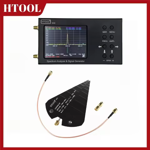 HTOOL SA8 Spectrum Analyzer 35M-6.2Ghz Signal Generator Built-in Signal Source 6G Signal Test HT5 Lo