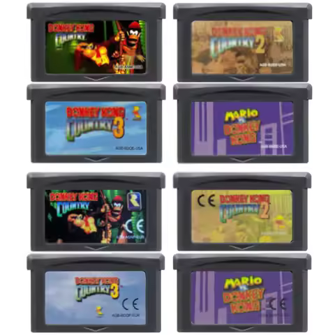 GBA Game 32Bit Cartridge Video Game Console Card Donkey Kong Vs. Donkey Kong Country For GBA/SP/DS