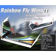 RC Plane EPP Kit Airplane Model DW HOBBY Rainbow Fly Wing 1000mm Wingspan Tail push version RC Airpl