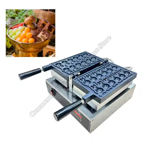 Waffle Maker Commercial 12 Teddy Bear Waffle Maker For Children Non Stick Pot Uniformly Heated Bear 