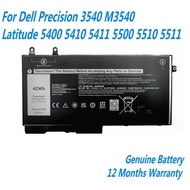 NEW 1V1XF Laptop Battery For Dell Precision 3540 M3540 Latitude 5400 5410 5411 5500 5510 5511 11.4V 