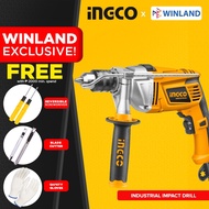 ∈INGCO by Winland Industrial Grade Impact Drill 1100W | 13mm with Variable Speed and Hammer Function