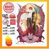 Death Note Poster L Kira misa Light Ryuk Near Mello Anime Poster Wall Poster Decor Wall art Sticker 