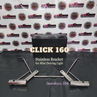 Click 160 MDL bracket Stainless mini driving light bracket for Honda Click 160
