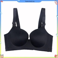 Ready Stock New 36-46D/E/F Plus Size Sports Bra Women's Fashion Plain Smooth Seamless Full Cup Ultra