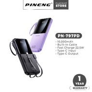 PINENG 22.5W PN797PD 10000mAh Build In Cable