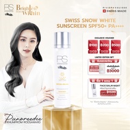 【1 แถม 1】Riviera Suisse Swiss Snow White Sunscreen SPF50+ PA++++ ครีมกันแดด ผิวใส ฉ่ำวาว สูตรบางเบา