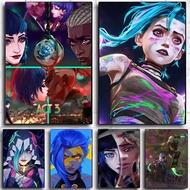 Arcane 2 Vi Jinx Ekko Poster Self-adhesive Canvas Painting Art Waterproof Paper Sticker Coffee House