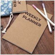 [CREELL] Kraft Weekly Planner A5 Weekly Planner/