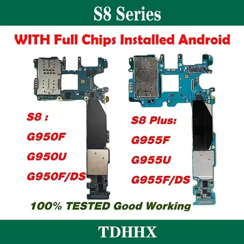 Unlocked Motherboard For Samsung Galaxy S8 Plus G955F G955FD S8 G950FD G950F G950U G955U 64GB MainBo