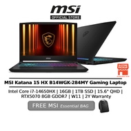 MSI Katana 15 HX AI B14WGK-284MY (i7-14650HX/16GB/1TB SSD/15.6" QHD 165HZ/RTX5070 8GB GDDR7/RGB /W11