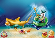 Playmobil 70097 Mermaid King of the Sea with Shark Carriage Figure เพลย์โมบิล เมอร์เมด เรือลากจ้าวสม