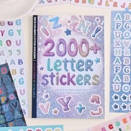 2000+Pcs Colorful Alphabet Letter Stickers for Journal Scrapbooking DIY Craft Supplies Fun Font Deca