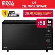 LG MJ3965BGS 39L SMART INVERTER MICROWAVE OVEN / Free Grocery Voucher $50 by LG
