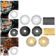 dolity Coffee Grind Measuring Ruler Coffee Bean Grind Measuring Accessories for Bar Card Gold