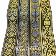 (meter) Lace Traditional 2" Songket Lace Hiasan Jubah Convo Baju Kadazan Dusun Indian Lace