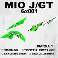 Mio J Sticker Mio J Striping/ Mio J GX 001 hologram transparent sticker sticker Mio GT Sticker/ Mio 