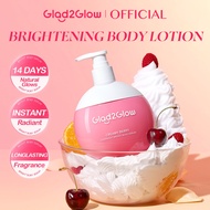 Glad2Glow Brightening Moisturizing Body Serum Glowing Cream Berry Overnight Whitening Body Lotion Hy