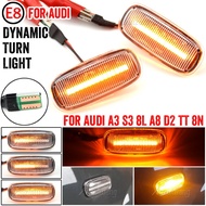 For Audi A2 A3 8L A4 B5 A6 4B C5 A8 4D TT 8N Led Dynamic Side Marker Turn Signal Light moving Sequen