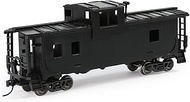 Evemodel C8763 1 Unit Painted 1:87 HO Scale 36' Wide Vision Caboose Wagons Model Railway (Black)