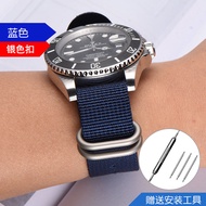 Suitable for  Nylon Watch Strap For Men Omega Swatch Co-branded Canvas Strap Planet Series Seiko Tis