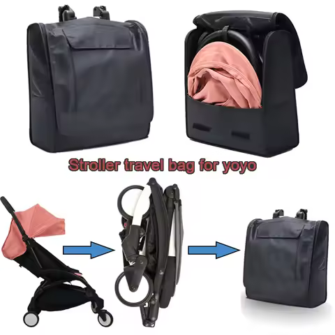 Stroller Travel Backpack Waterproof Black Thickend Storage Bag Airplane Bag Fits for Yoyo/Yoyo2/Yoyo