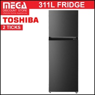 TOSHIBA GR-RT416WE-PMX 311L 2-DOOR FRIDGE (2 TICKS)