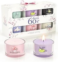 60th Birthday Gifts For Women | Scented Candles Anti-Anxiety Gift Set | 6 Scented Votive Candle Hold