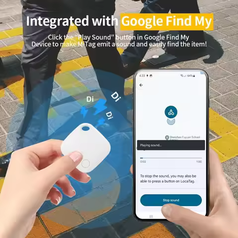 Bluetooth GPS Tracker for Android Devices Tag Work With Google Find My App Key Finder Pet Smart Tag