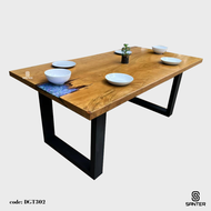 DGT302. Chengal Emas Solid Wood Dining Table / Meeting Table (6 to 8 seater)