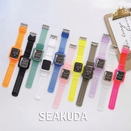 Transparent Coloured iWatch Strap Band Case TPU 38 40 41mm