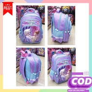 Smiggle Light Trolley Backpack Trolley Bag Trolley Push Bag Trolley Sd Foal Unicorn Sun Pink